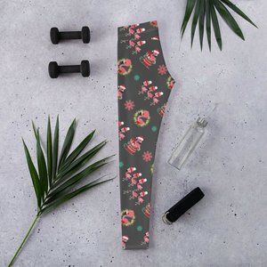 Christmas Flamingo Winter Pink Black Holiday